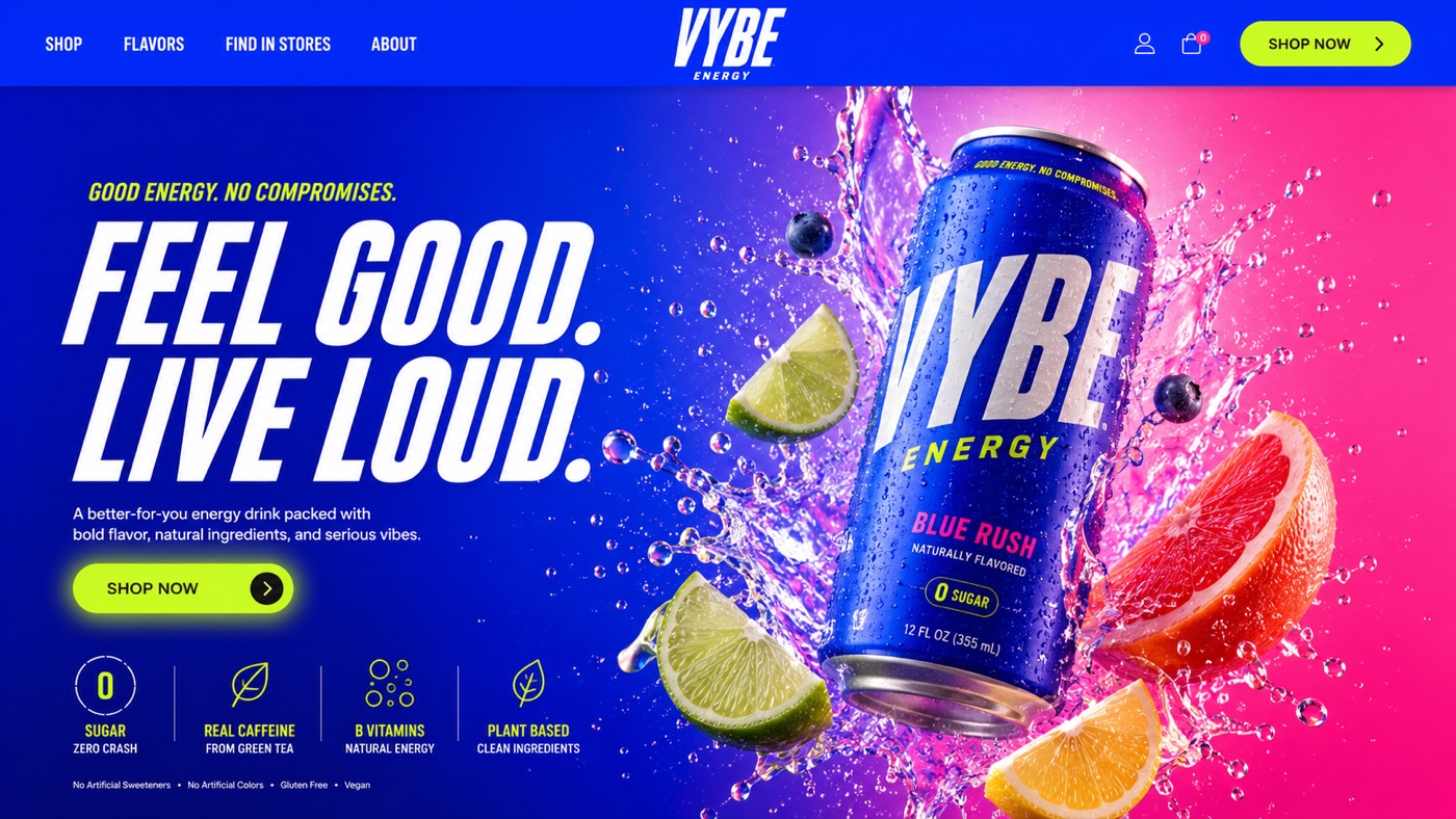 VYBE store hero